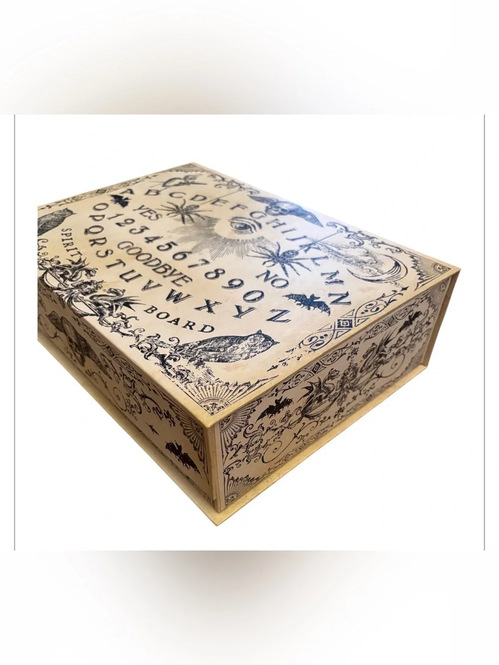 Punch Studio | Creepy Decor Nesting Book Box Shelf Storage Pale OuijiaBoard NWT